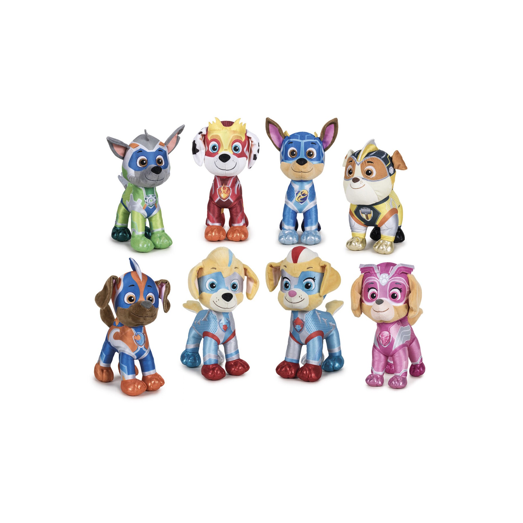 Peluche Mighty Pups Super Paws Patrulla Canina Paw Patrol 19cm surtido
