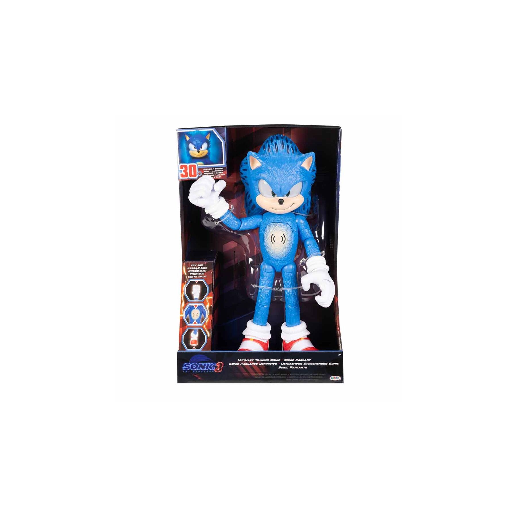 Figura Sonic interactiva La Película Sonic 3 35cm