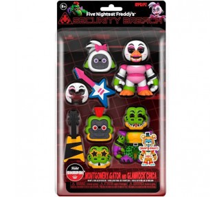 Blister 2 figuras Snaps! Five Night at Freddys Montgomery Gator and Glamrock Chica