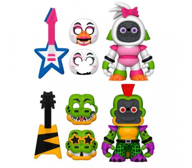 Blister 2 figuras Snaps! Five Night at Freddys Montgomery Gator and Glamrock Chica