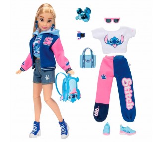 Muñeca Fashion Doll Universitaria Stitch Disney ily 4Ever 25cm