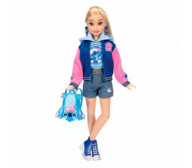 Muñeca Fashion Doll Universitaria Stitch Disney ily 4Ever 25cm