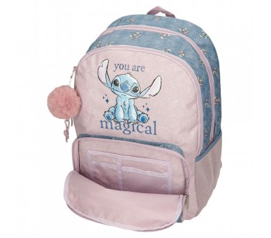 Mochila You Are Magical Stitch Disney 44cm adaptable