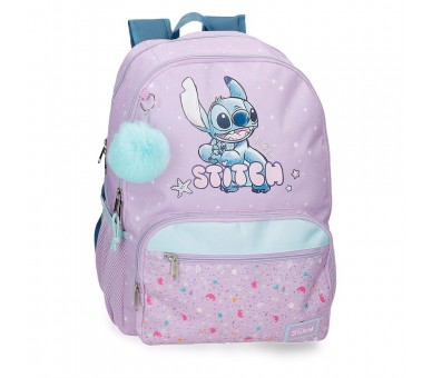 Mochila Lovely Stitch Disney 44cm adaptable