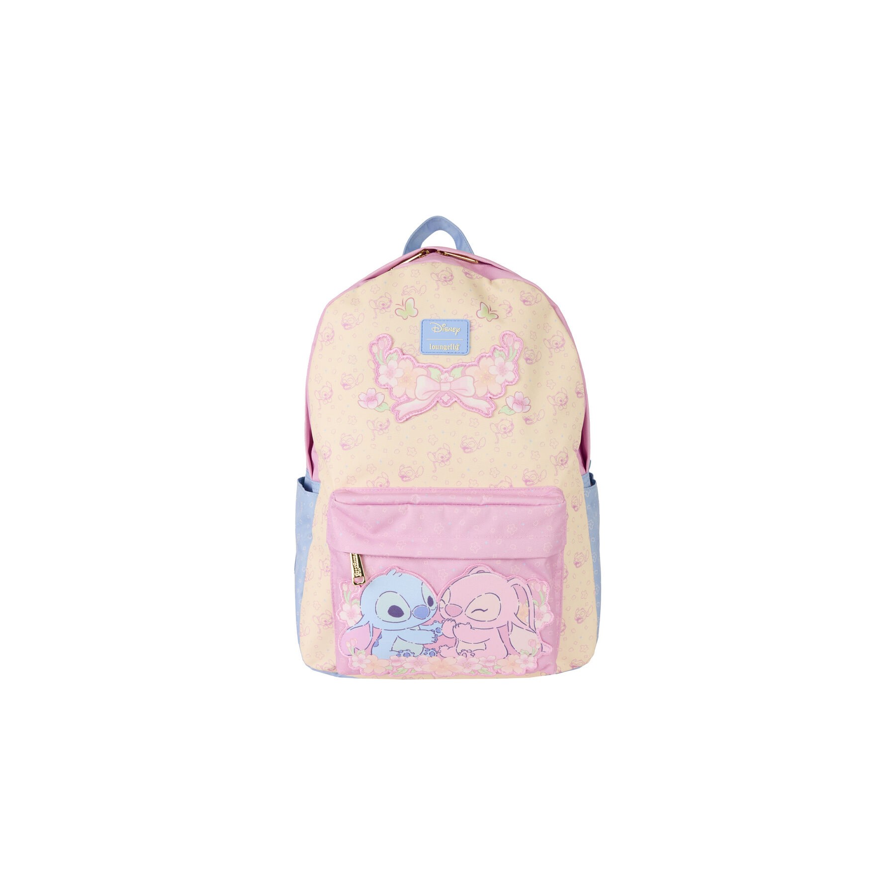 Mochila nylon Stitch & Angel Stitch Disney Loungefly 43cm