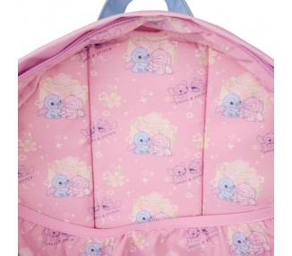 Mochila nylon Stitch & Angel Stitch Disney Loungefly 43cm