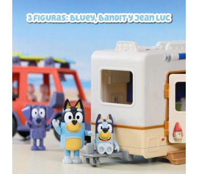 Set Coche familiar + Caravana Bluey