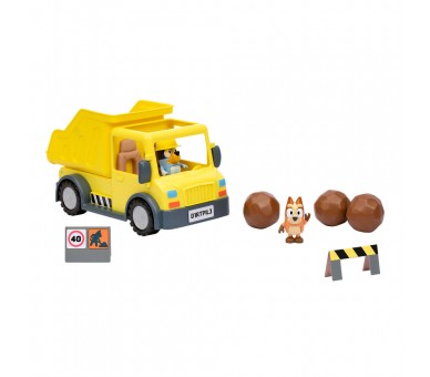 Camion Volquete + figuras Bluey