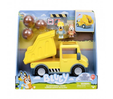 Camion Volquete + figuras Bluey
