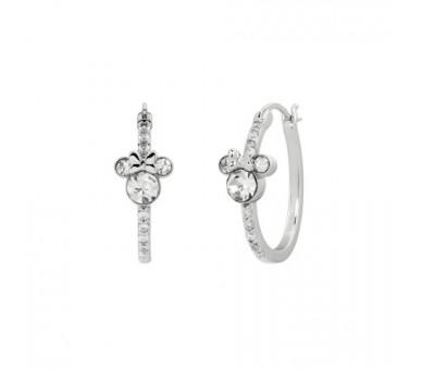 Pendientes Aro Minnie Disney Plata