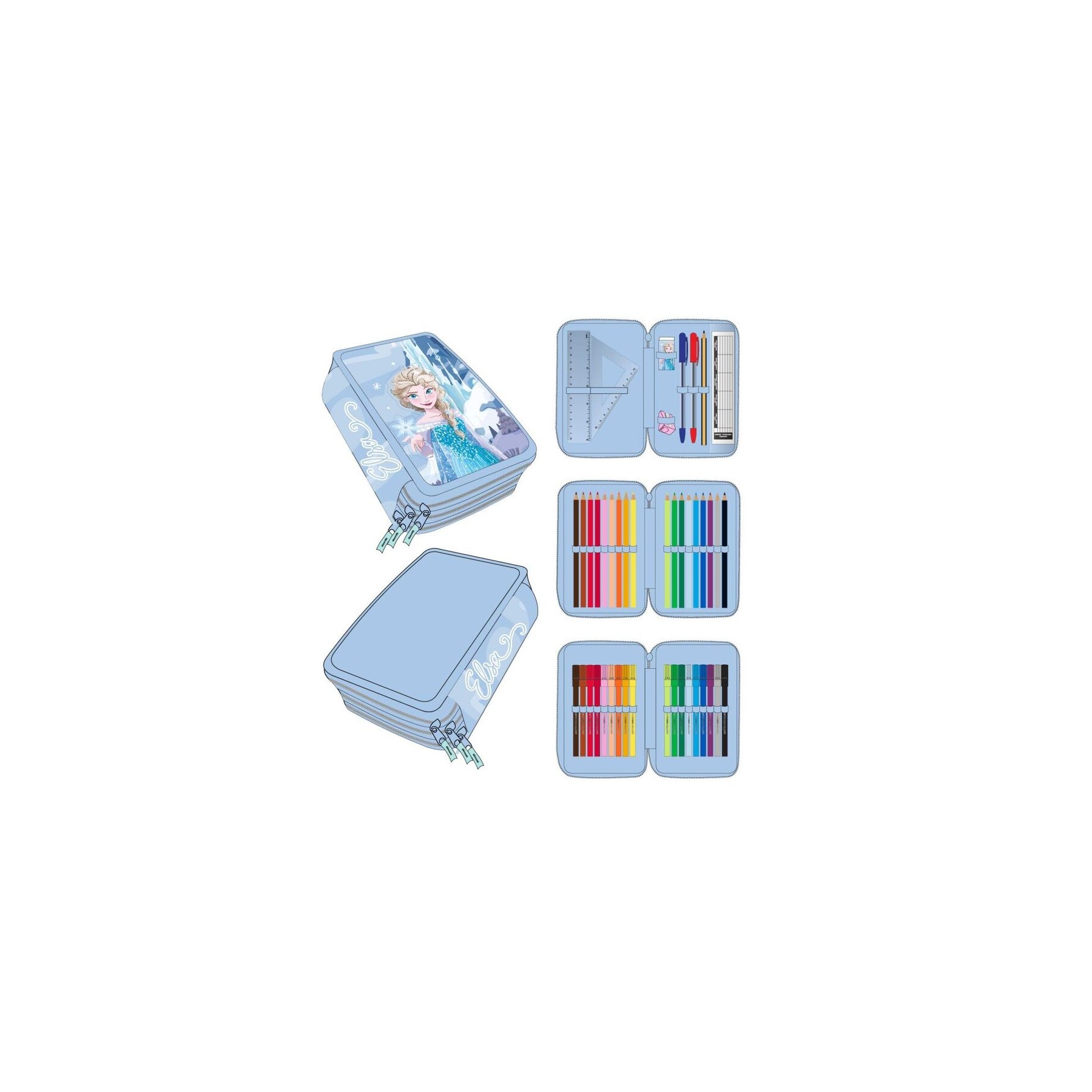 Plumier Frozen Disney Triple