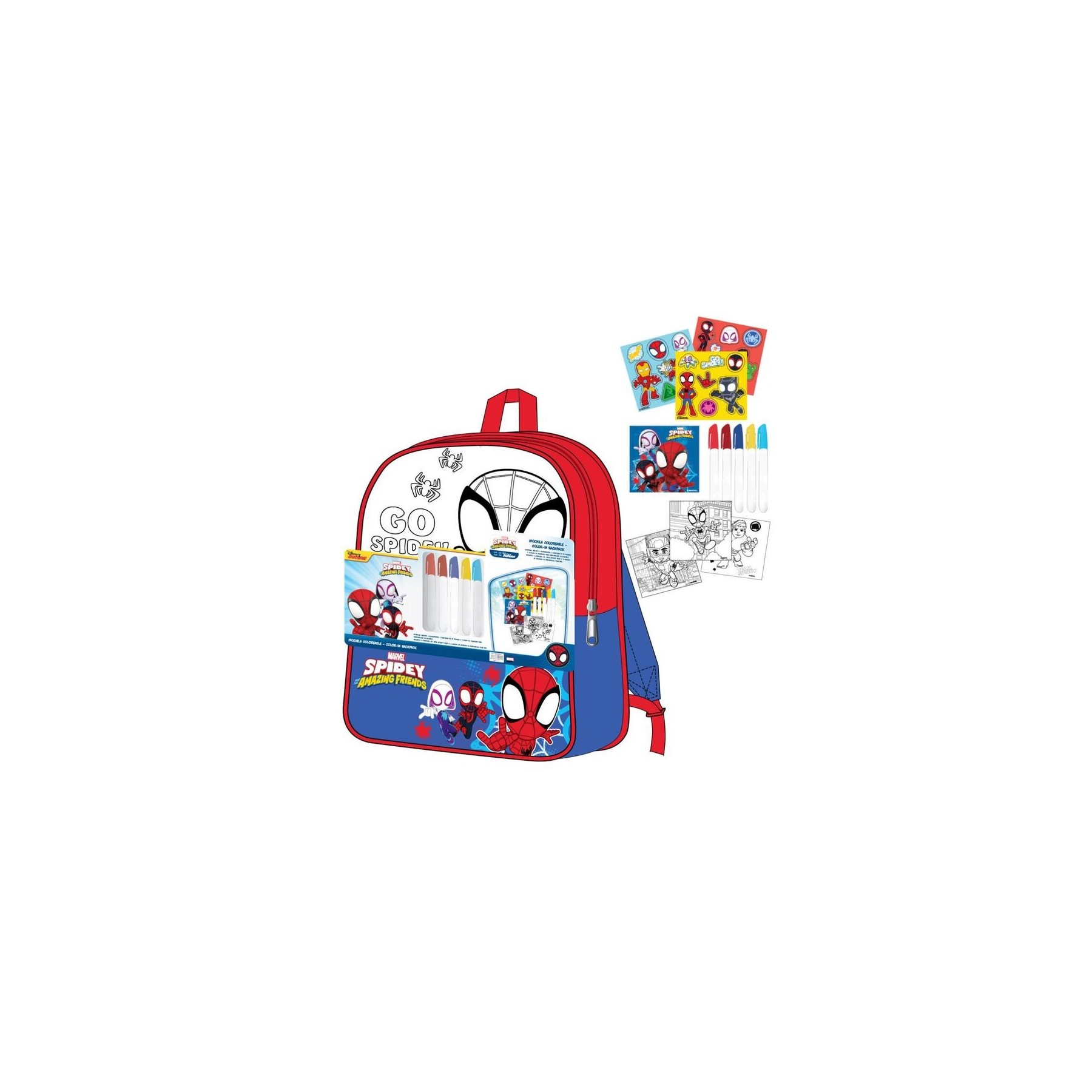 Set Mochila Diy Spidey Amazing Friends Marvel