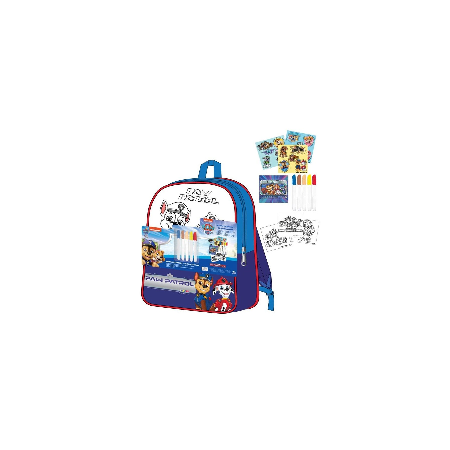 Set Mochila Diy Patrulla Canina Paw Patrol