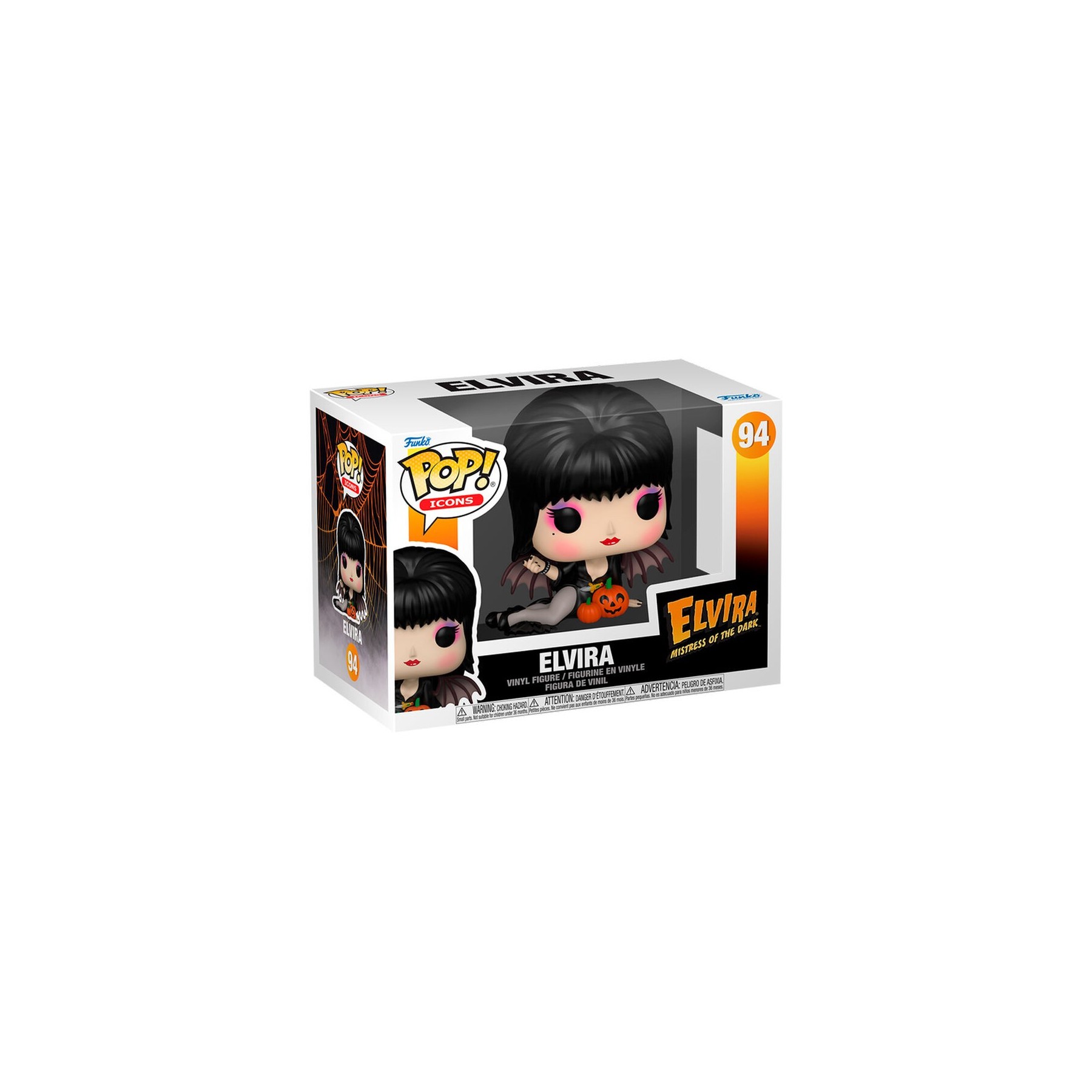 Figura Pop Elvira Mistress Of The Dark Elvira With Pumpkins