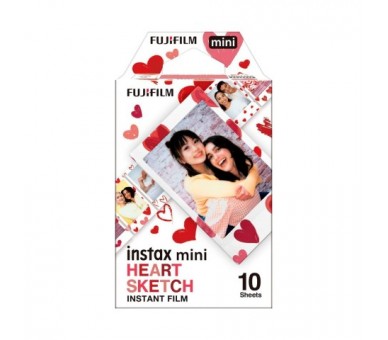 Fujifilm Instant Film Mini Heart Sketch / Película Fotográfi