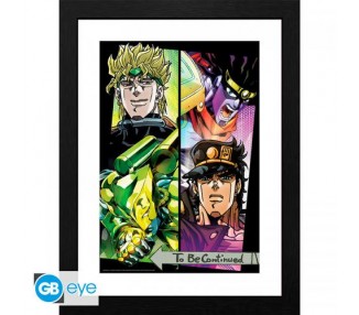 Jojo Bizarre ADV Framed Print: Dio & Jotaro 30x40cm