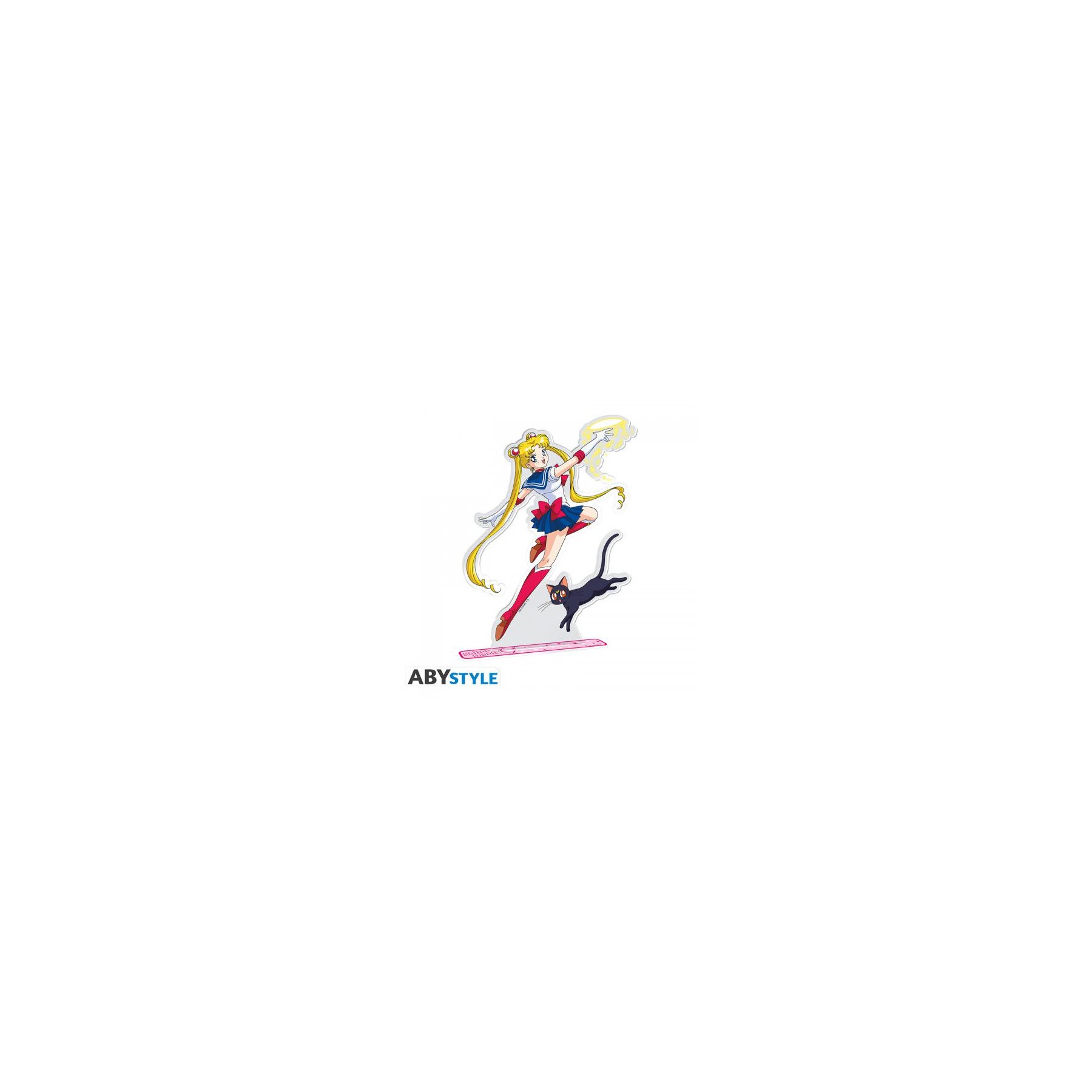 Sailor Moon Acryl Diorama: Sailor Moon & Luna 24cm