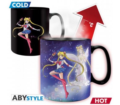 Sailor Moon Tazza Heat Change 460ml: Sailor & Chibi