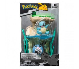 AF Pokemon Shoreside Lake Set: Poliwag & Squirtle 5cm
