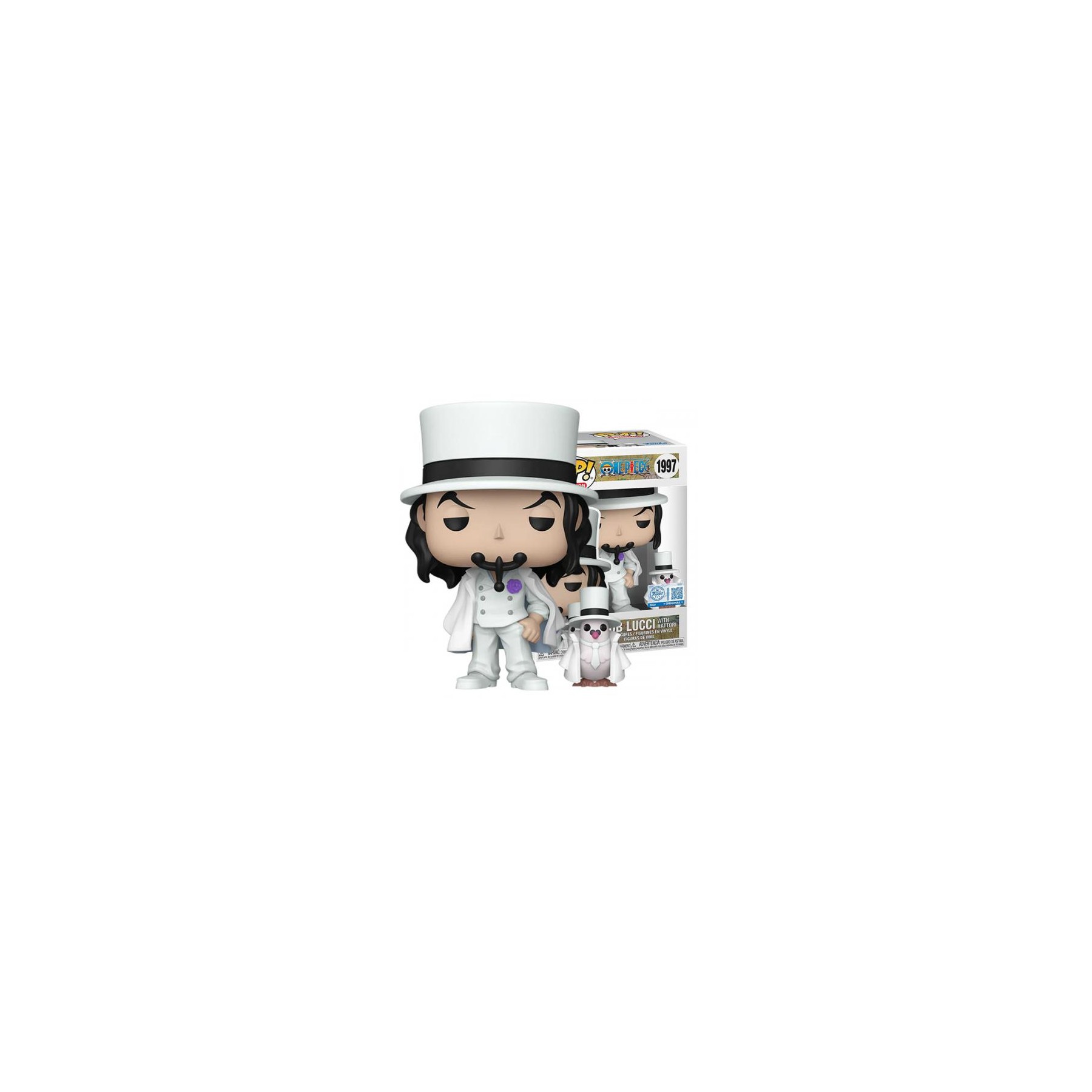 Funko POP! One Piece: Rob Lucci w/Hattori (1997) EXM