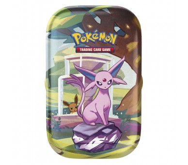 Mini lata juego cartas Evoluciones Prismaticas Pokemon surtido ingles