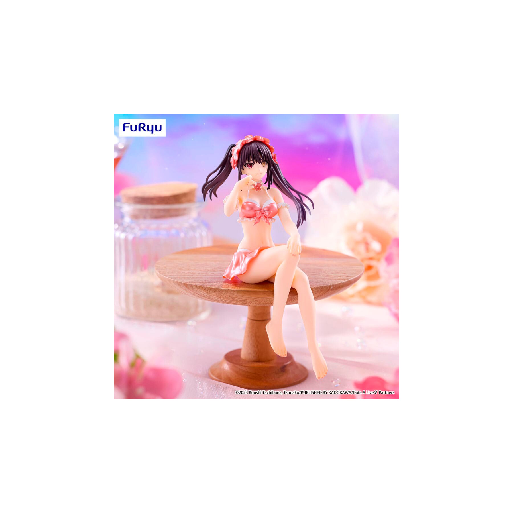 Figura Noodle Stopper Kurumi Tokisaki Swimsuit Pastel Red Color Ver. Date A Live V 15cm