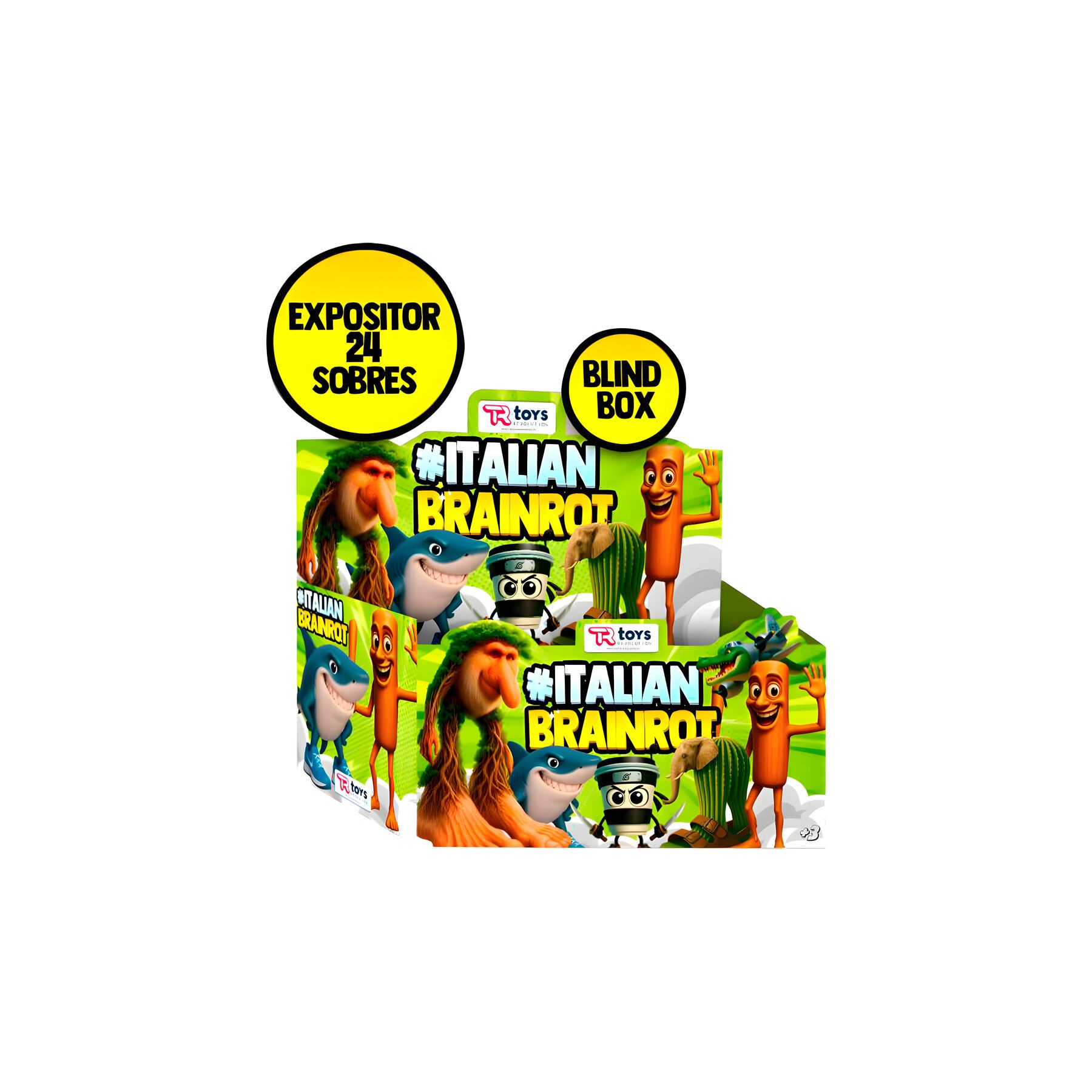 Sobre Figura + 3 Cartas coleccionables Italian Brainrot surtido