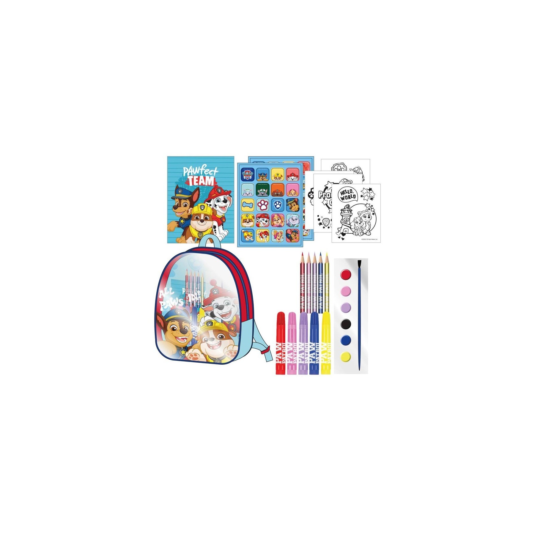 Set Papeleria Mochila Patrulla Canina Paw Patrol