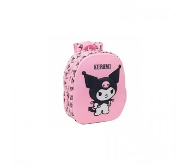 Mochila 3D Kuromi Hello Kitty 33Cm