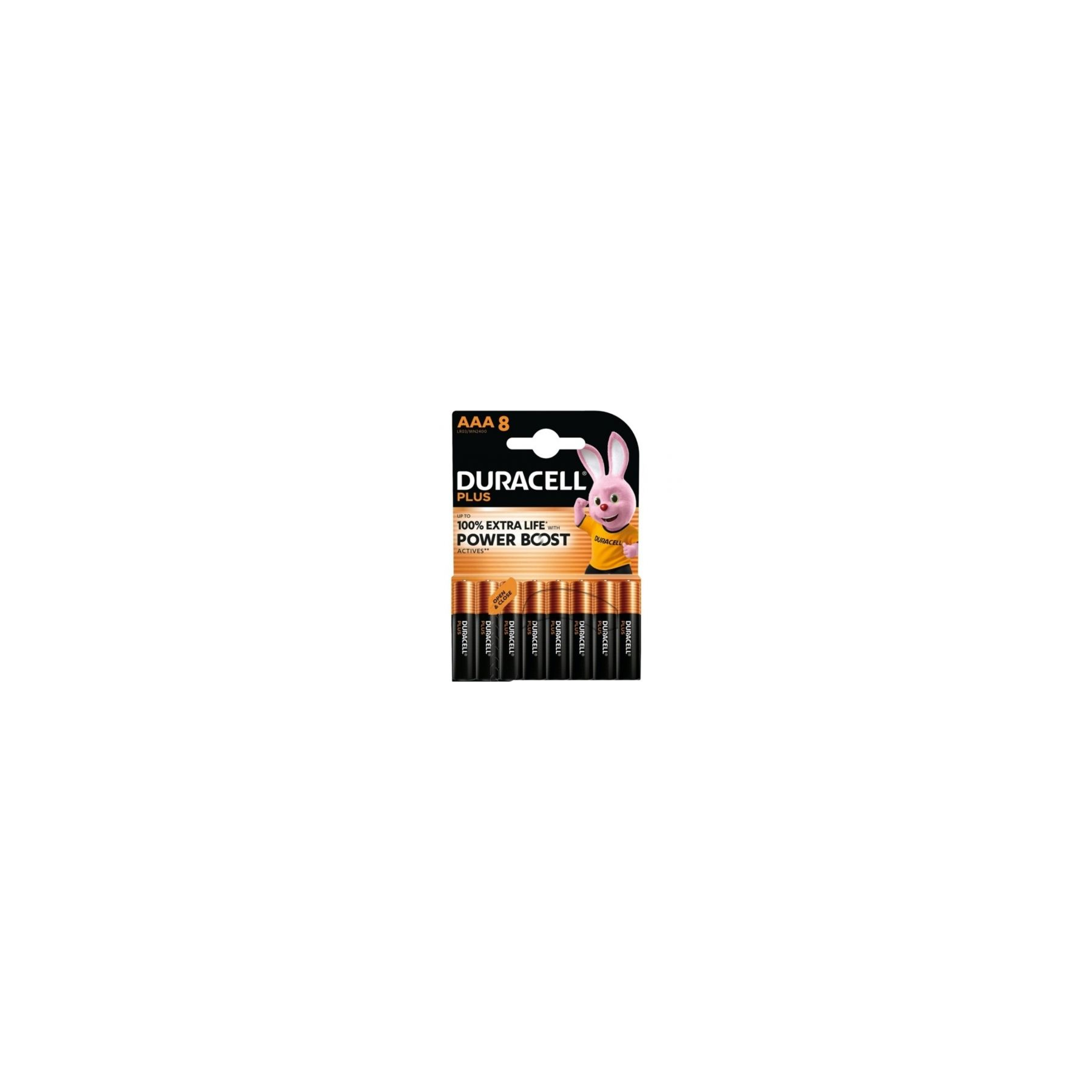 Pack De 8 Pilas Aaa Duracell Plus Power Boost Dpblr3B8/ 1.5V
