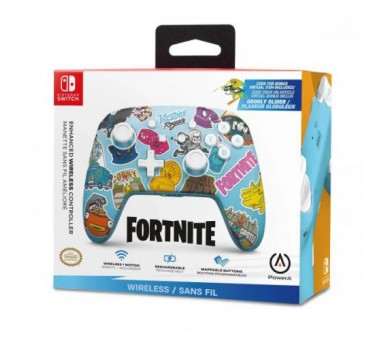 Pro Controller Wireless Fortnite Sticker Mania PowerA