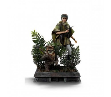 ST Star Wars Episode VI: Leia and Wicket 20cm -RESINA