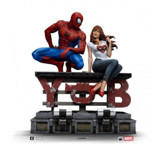 ST Marvel Spider-Man Diorama: Spider-Man and MJ 25cm -RESINA
