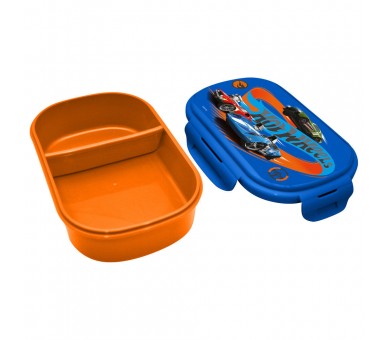 Sandwichera + cubierto Hot Wheels