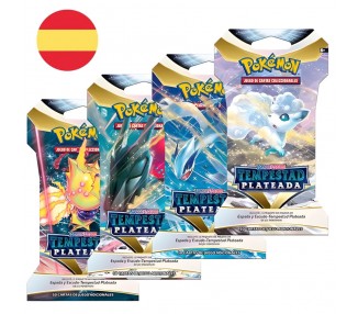 Sobre juego cartas coleccionables Tempestad Plateada Pokemon español surtido