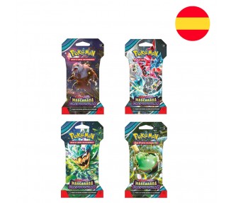 Sobre juego cartas coleccionables Mascarada Crespuscular Pokemon Español surtido