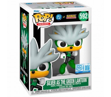 Figura POP Sonic The Hedgehog DC Comics Silver As the Green Lantern Exclusive