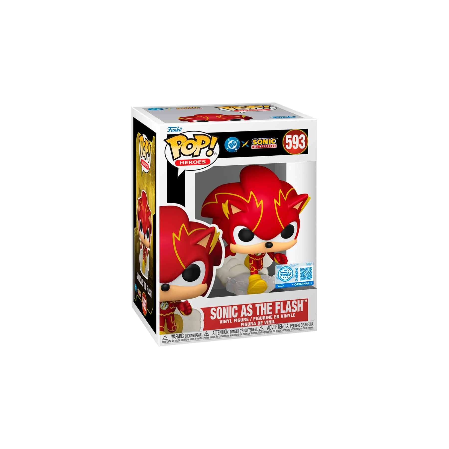 Figura POP Sonic The Hedgehog DC Comics Sonic As The Flash Exclusive