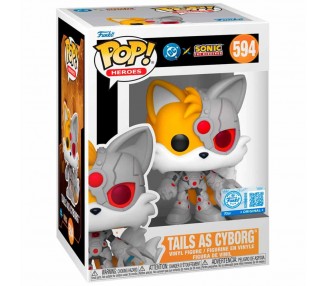 Figura POP Sonic The Hedgehog DC Comics Tails As Cyborg Exclusive