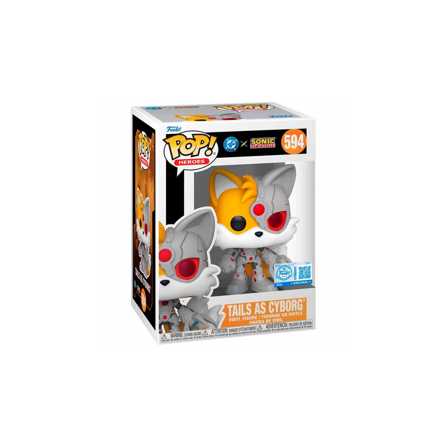 Figura POP Sonic The Hedgehog DC Comics Tails As Cyborg Exclusive