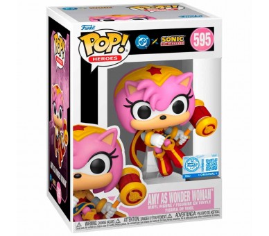 Figura POP Sonic The Hedgehog DC Comics Amy As Wonder Woman Exclusive