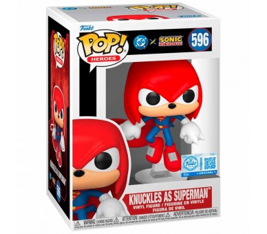 Figura POP Sonic The Hedgehog DC Comics Knuckles As Superman Exclusive