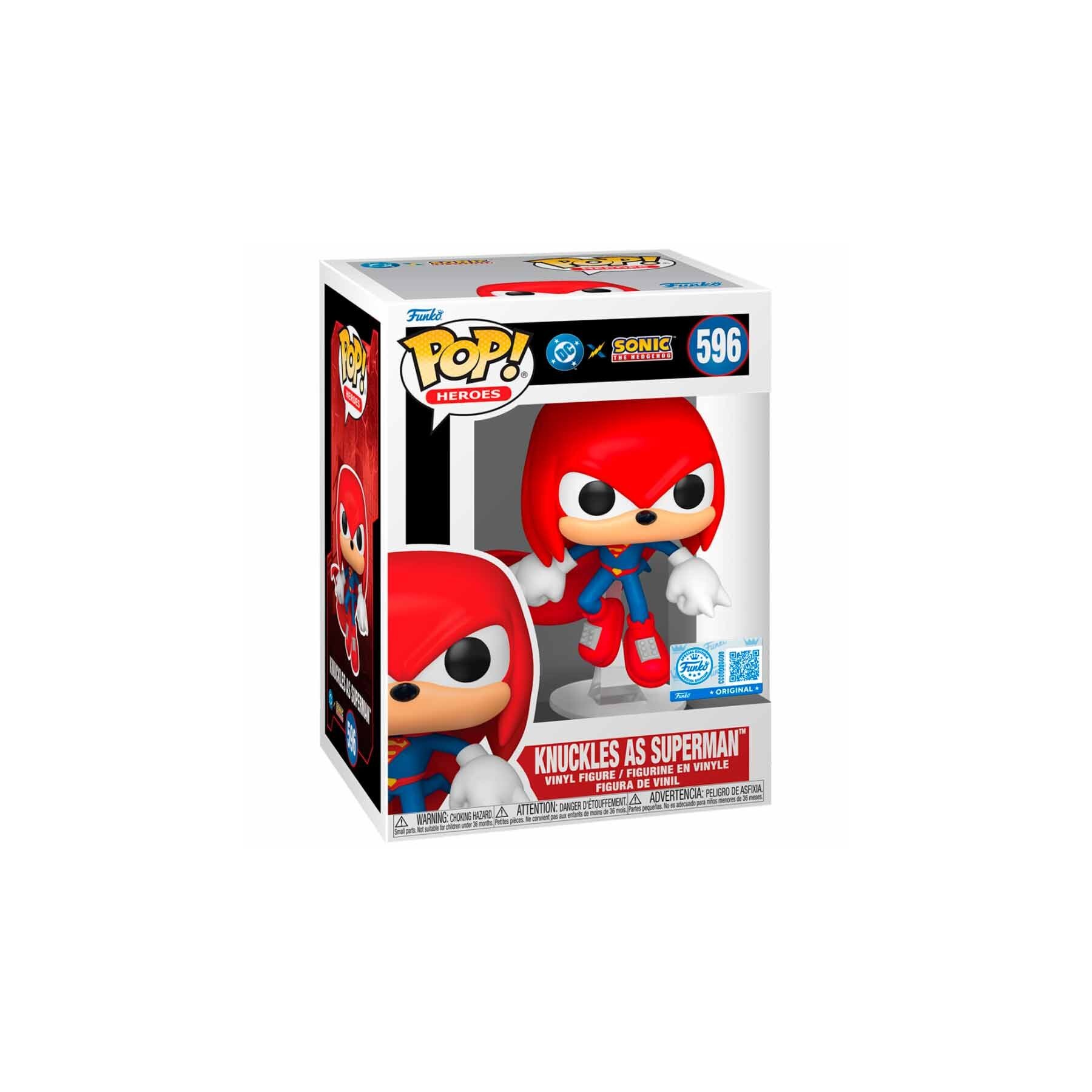 Figura POP Sonic The Hedgehog DC Comics Knuckles As Superman Exclusive