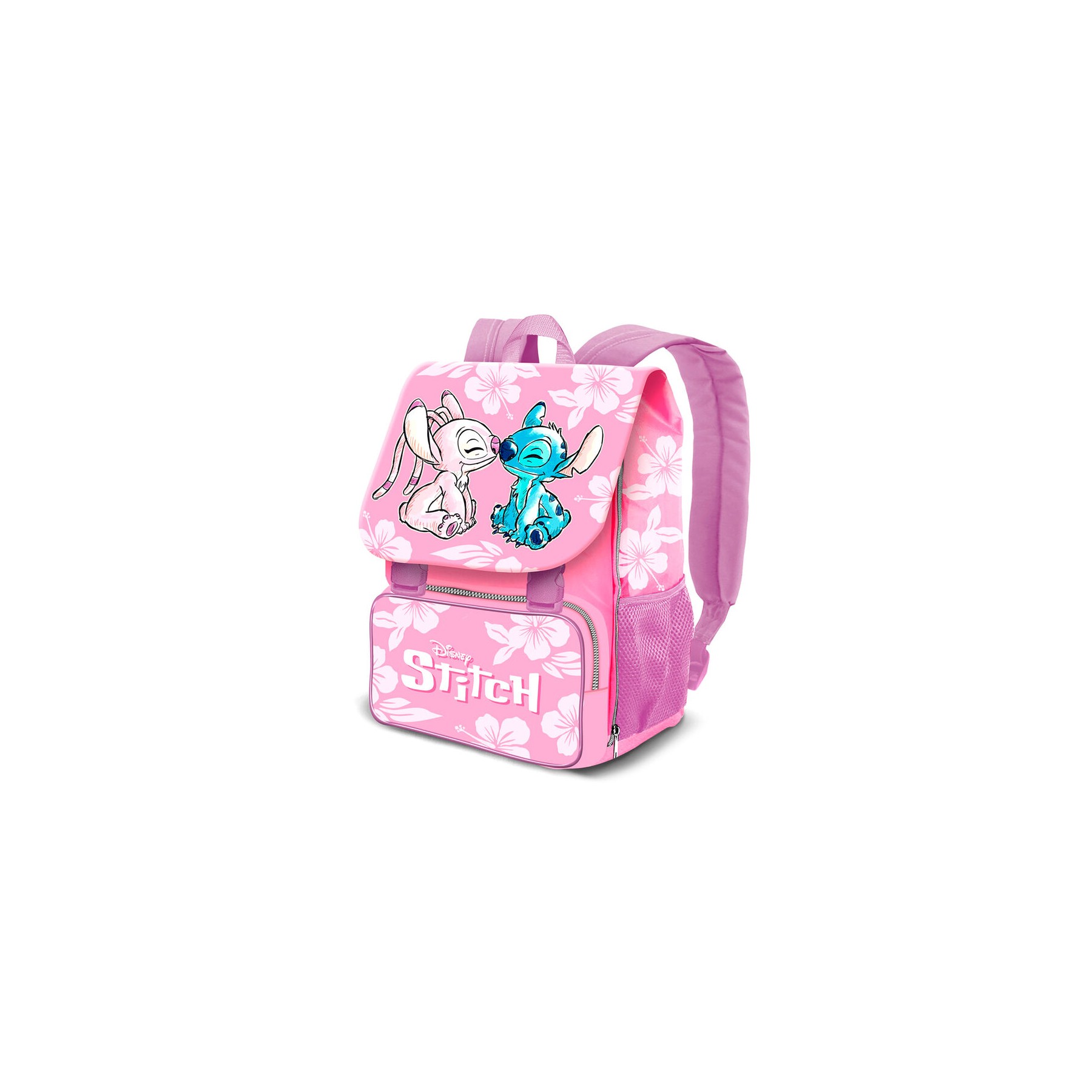 Mochila solapa Angel & Stitch Disney 45cm