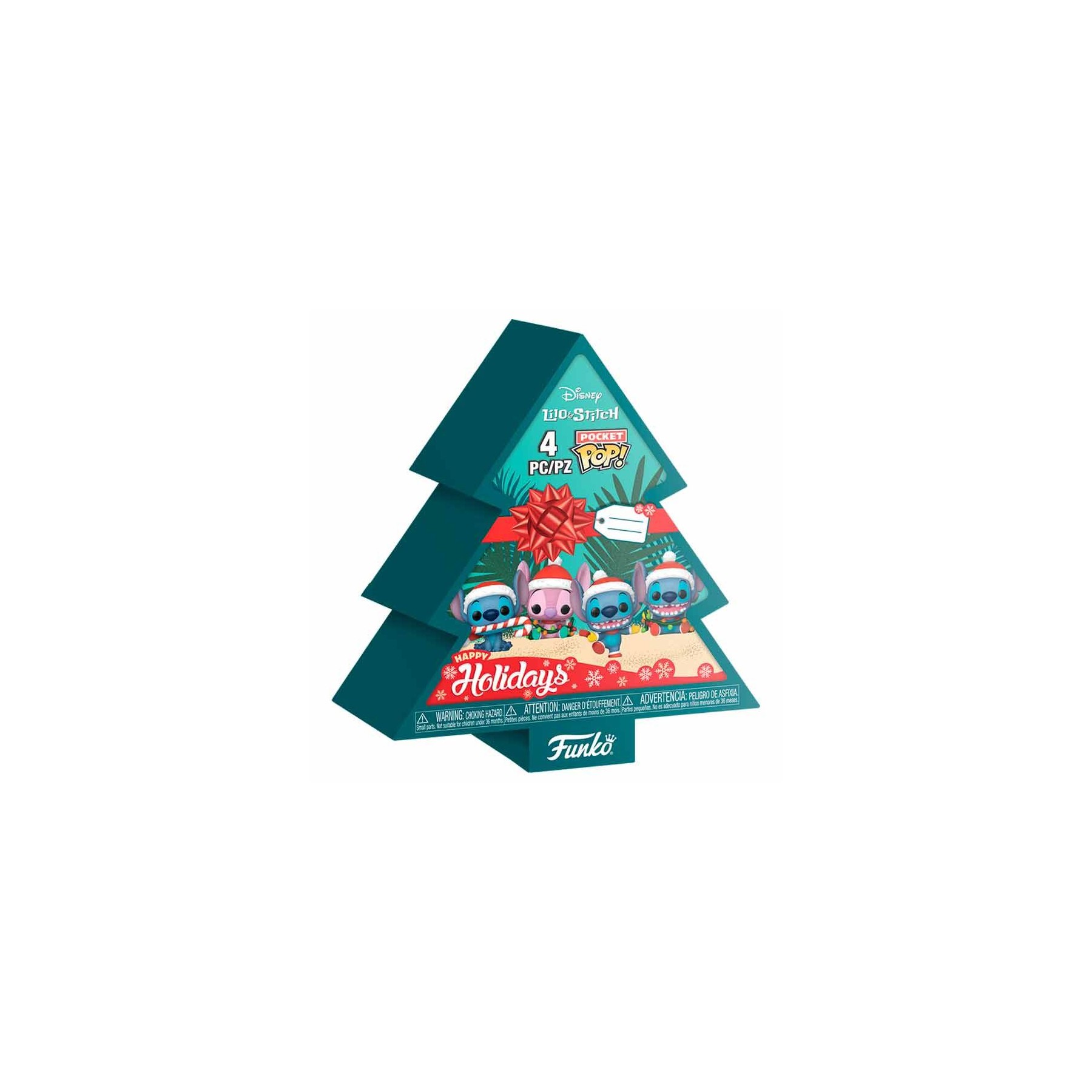 Arbol Navidad con 4 figuras Pocket POP Disney Stitch