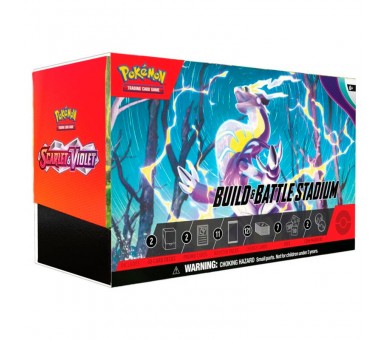 Estuche juego cartas coleccionables Estadio Combina y Combate Pokemon