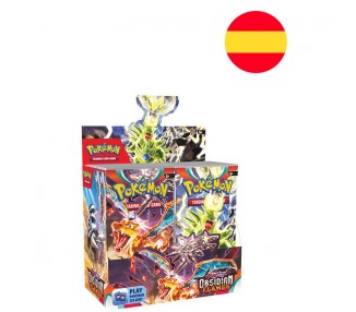 Sobre juego cartas coleccionables Llamas Obsidianas Escarlata y Pupura Pokemon surtido español