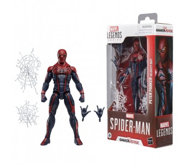 Figura Velocity Suit Peter Parker Spider-Man Gamerverse Marvel Legends Series 15cm