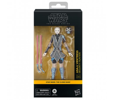 Figura Asajj Ventress Bounty Hunter Star Wars: El Ataque de los Clones 15cm