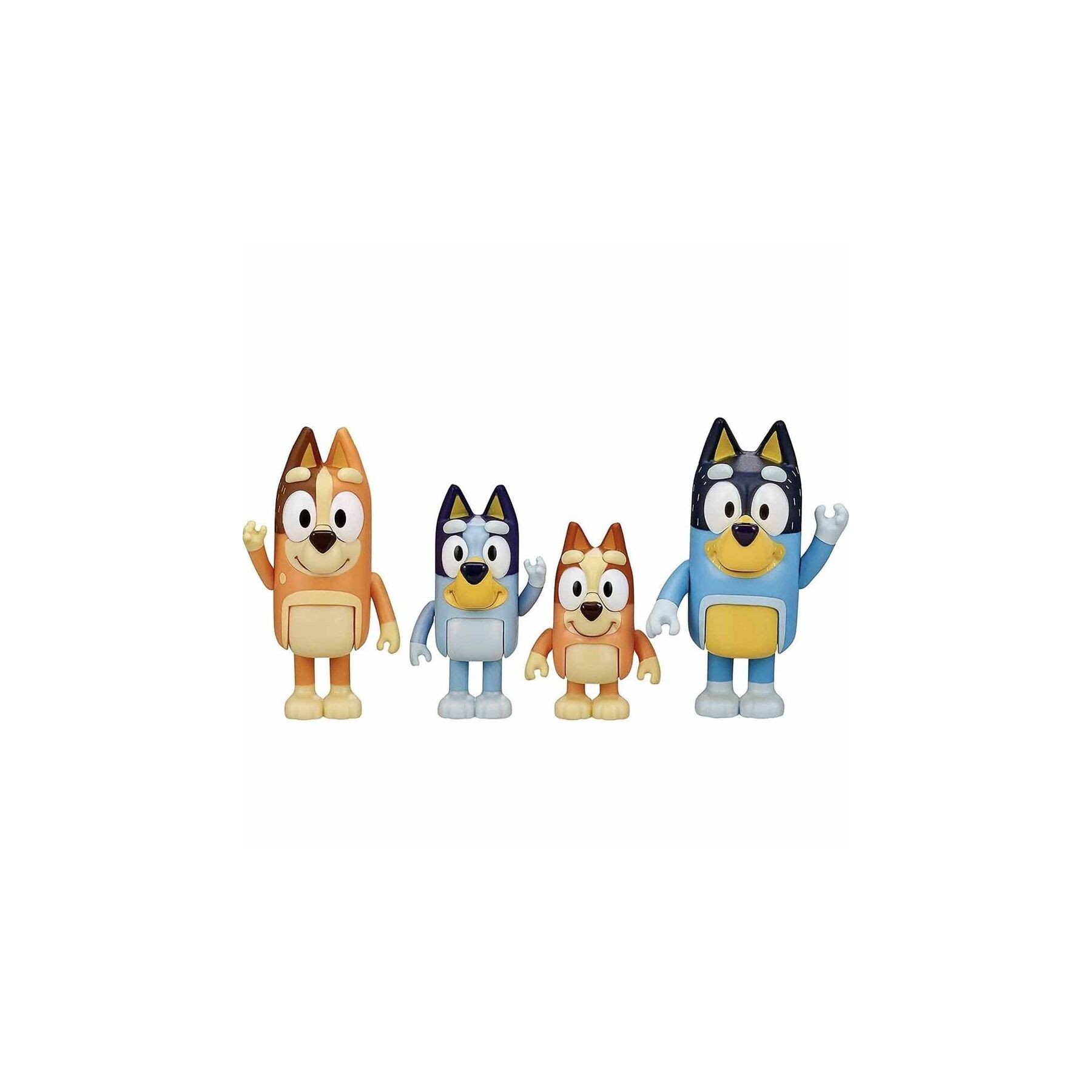 Blister 4 figuras Familia Bluey